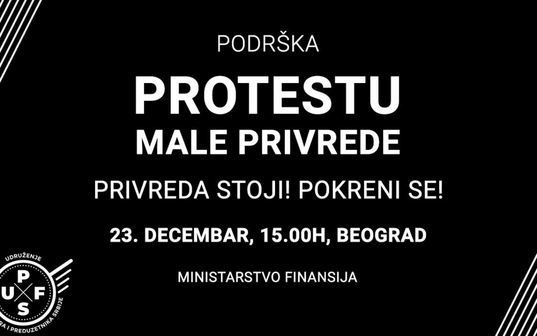 Велики протест мале привреде 23. децембра